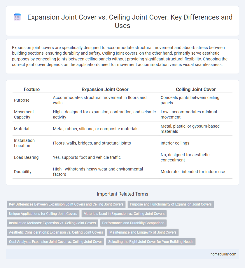 Expansion Joint Cover vs. Ceiling Joint Cover: Key Differences and Uses