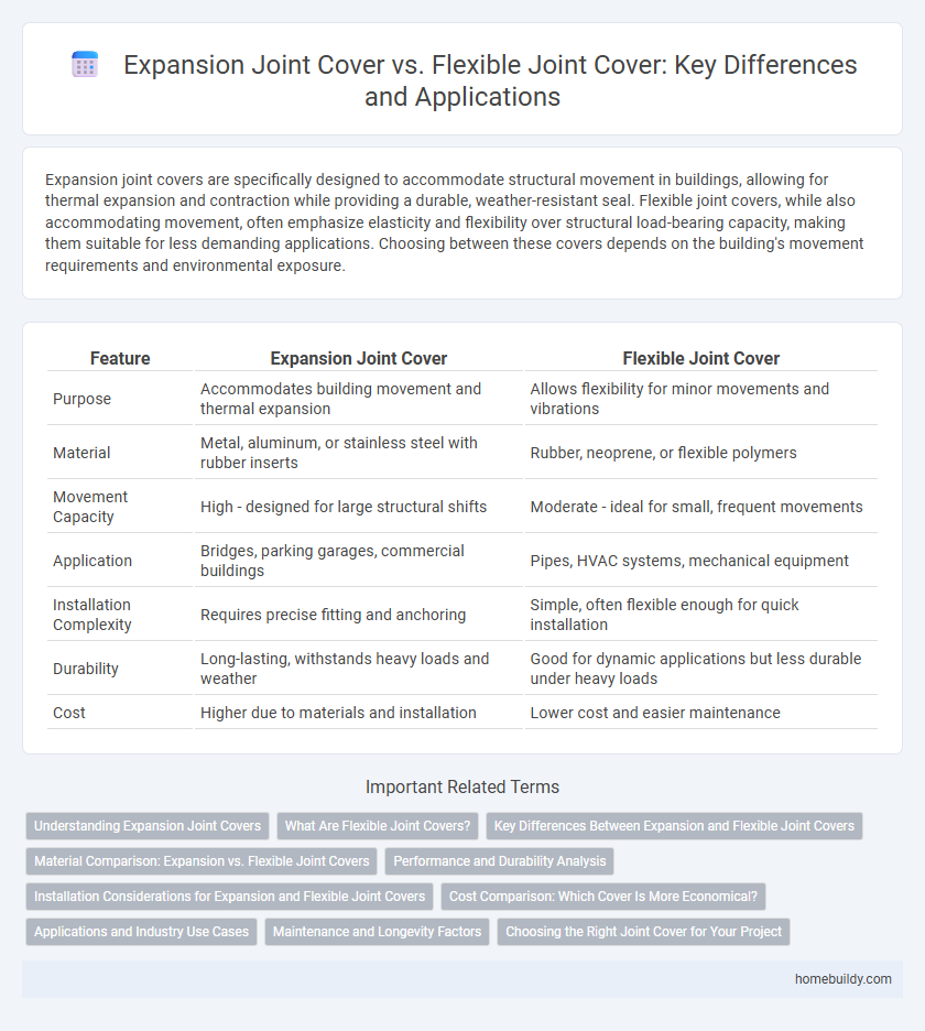 Expansion Joint Cover vs. Flexible Joint Cover: Key Differences and Applications