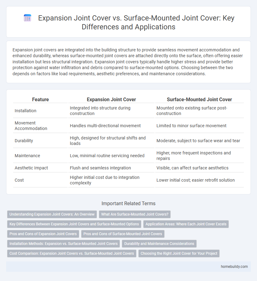 Expansion Joint Cover vs. Surface-Mounted Joint Cover: Key Differences and Applications