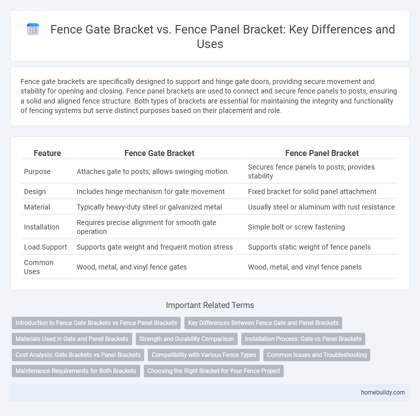 Fence Gate Bracket vs. Fence Panel Bracket: Key Differences and Uses