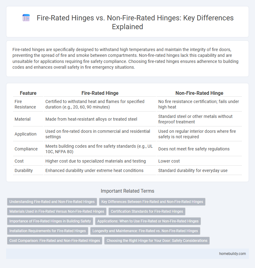 Fire-Rated Hinges vs. Non-Fire-Rated Hinges: Key Differences Explained
