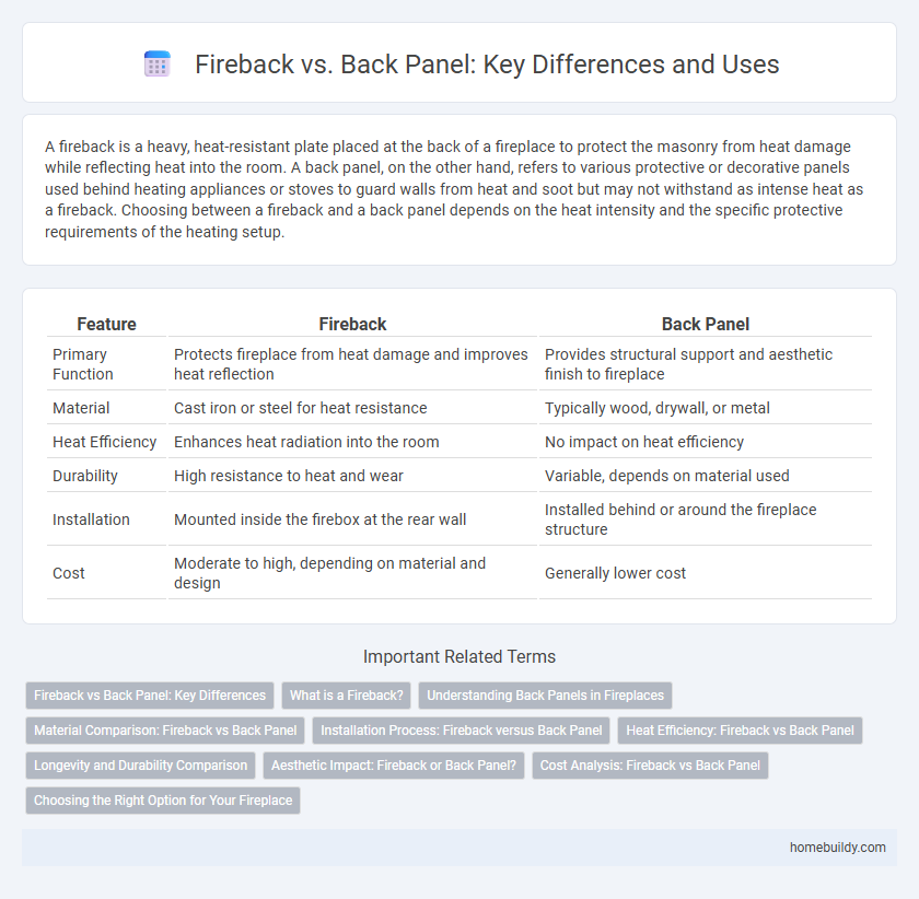 Fireback vs. Back Panel: Key Differences and Uses