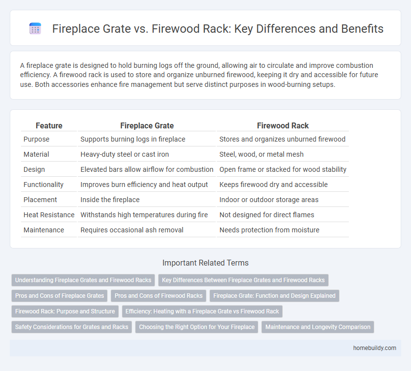 Fireplace Grate vs. Firewood Rack: Key Differences and Benefits