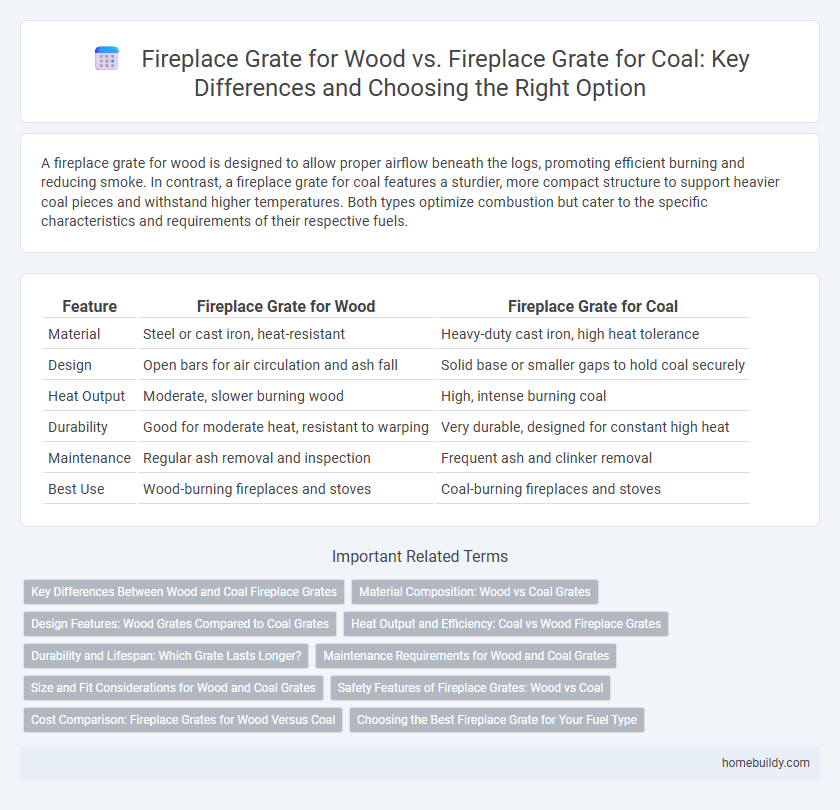 Fireplace Grate for Wood vs. Fireplace Grate for Coal: Key Differences and Choosing the Right Option