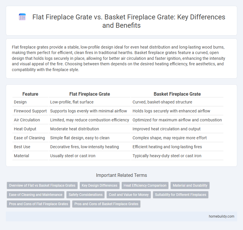 Flat Fireplace Grate vs. Basket Fireplace Grate: Key Differences and Benefits