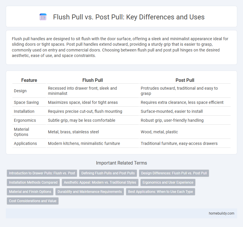 Flush Pull vs. Post Pull: Key Differences and Uses
