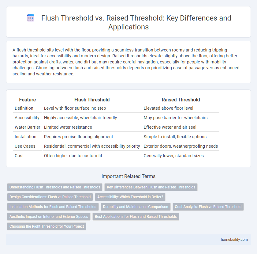 Flush Threshold vs. Raised Threshold: Key Differences and Applications