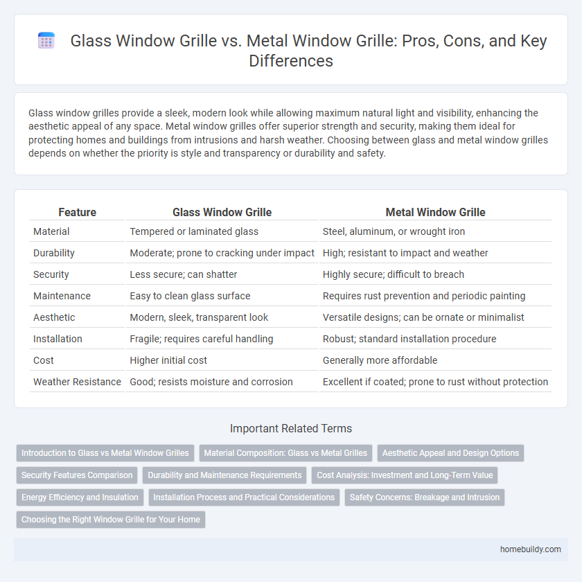 Glass Window Grille vs. Metal Window Grille: Pros, Cons, and Key Differences