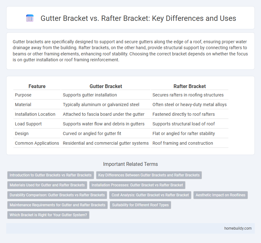 Gutter Bracket vs. Rafter Bracket: Key Differences and Uses