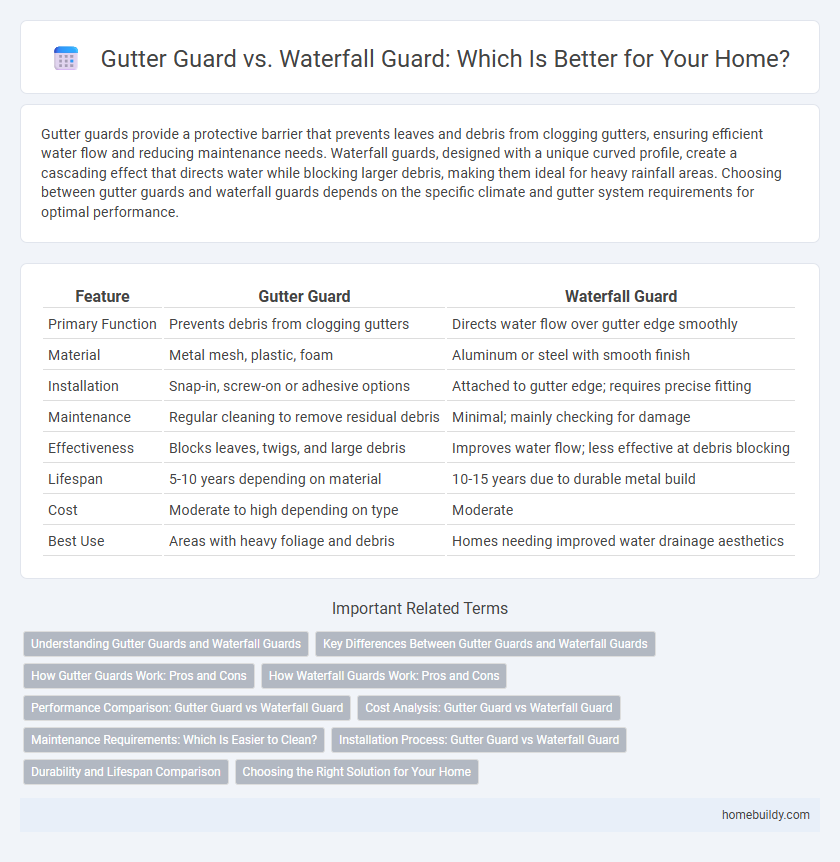 Gutter Guard vs. Waterfall Guard: Which Is Better for Your Home?