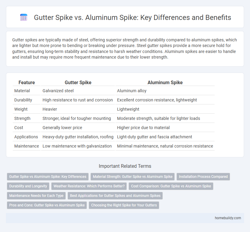 Gutter Spike vs. Aluminum Spike: Key Differences and Benefits