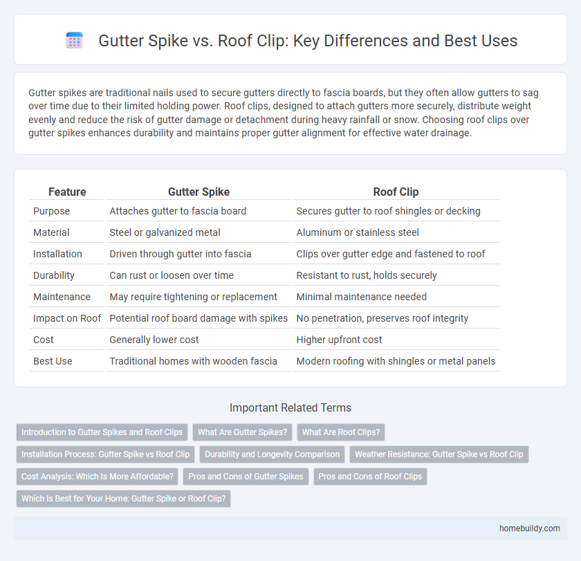 Gutter Spike vs. Roof Clip: Key Differences and Best Uses