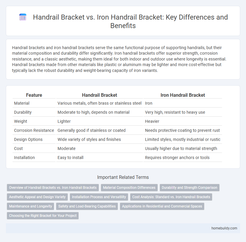 Handrail Bracket vs. Iron Handrail Bracket: Key Differences and Benefits