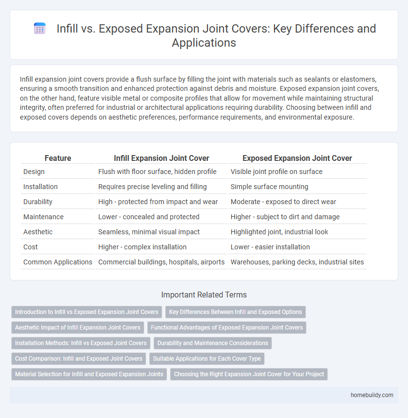Infill vs. Exposed Expansion Joint Covers: Key Differences and Applications