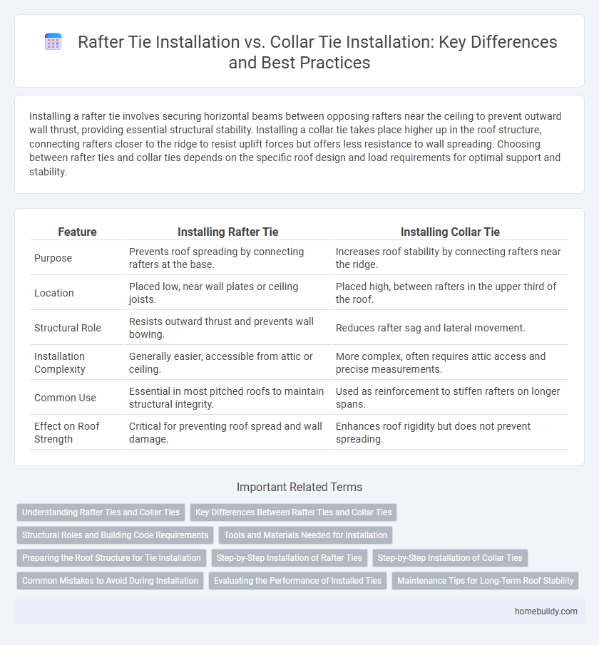 Rafter Tie Installation vs. Collar Tie Installation: Key Differences and Best Practices