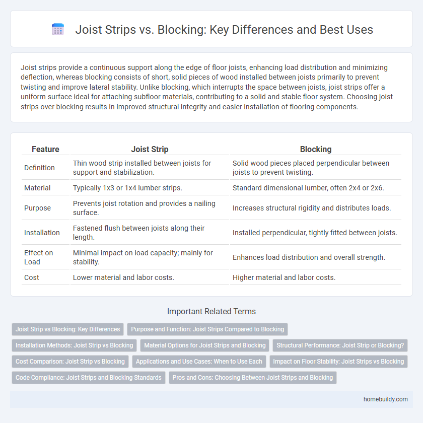 Joist Strips vs. Blocking: Key Differences and Best Uses