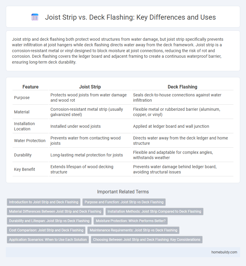 Joist Strip vs. Deck Flashing: Key Differences and Uses