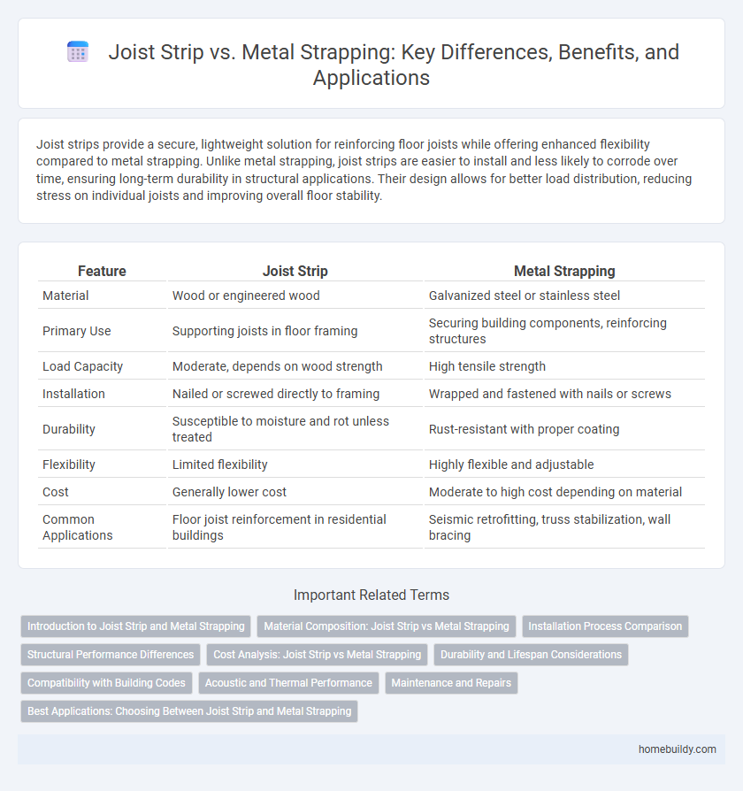 Joist Strip vs. Metal Strapping: Key Differences, Benefits, and Applications