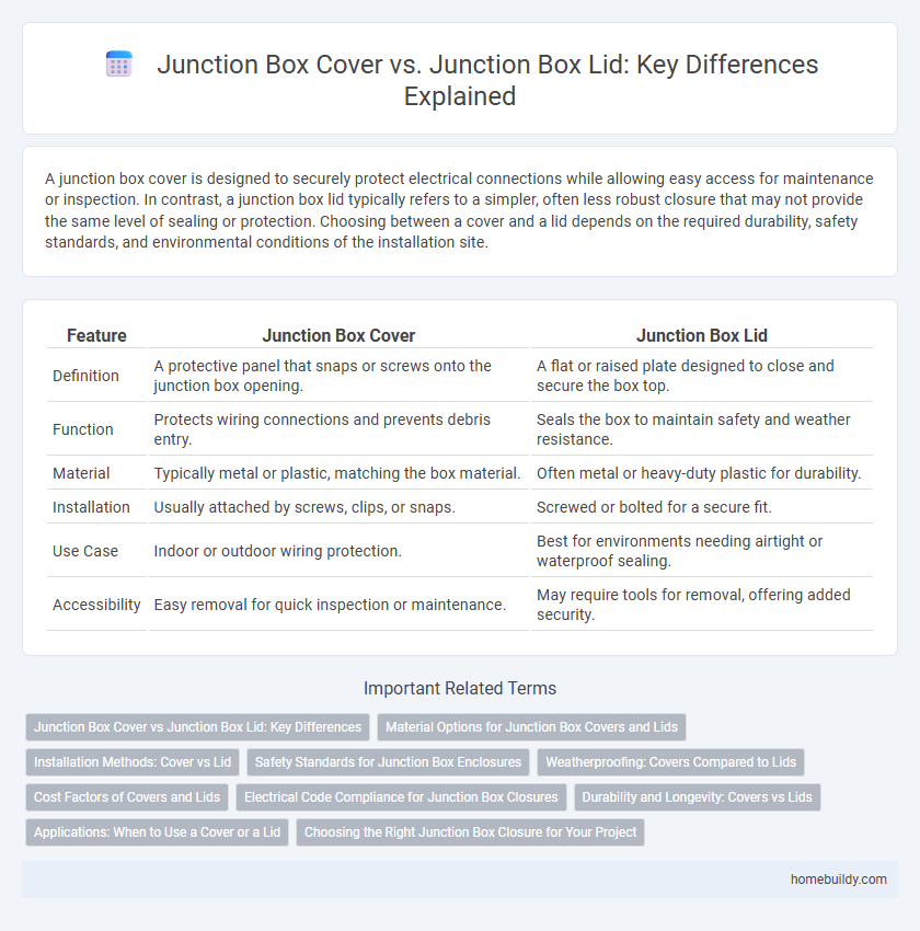 Junction Box Cover vs. Junction Box Lid: Key Differences Explained