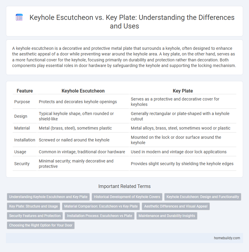 Keyhole Escutcheon vs. Key Plate: Understanding the Differences and Uses