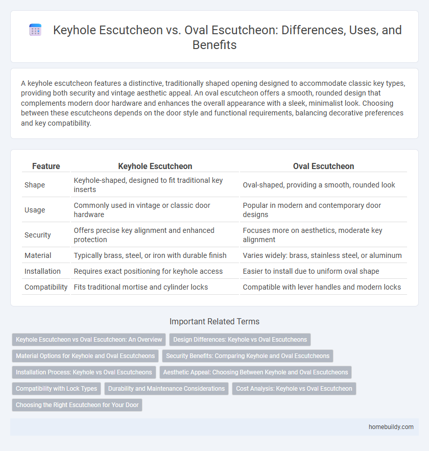 Keyhole Escutcheon vs. Oval Escutcheon: Differences, Uses, and Benefits