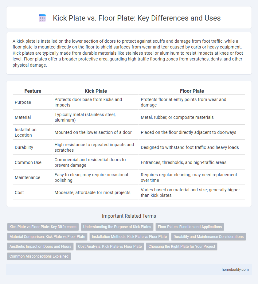 Kick Plate vs. Floor Plate: Key Differences and Uses
