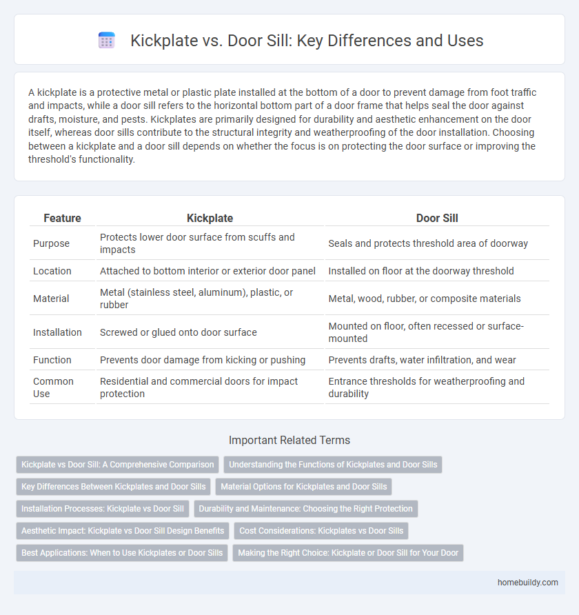 Kickplate vs. Door Sill: Key Differences and Uses