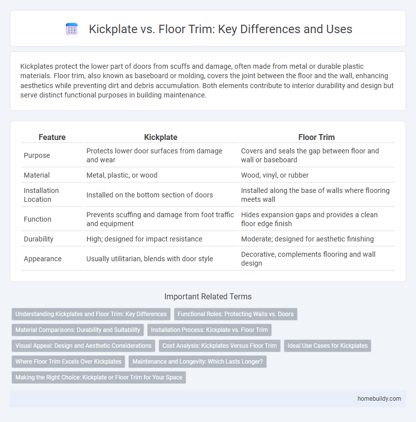Kickplate vs. Floor Trim: Key Differences and Uses