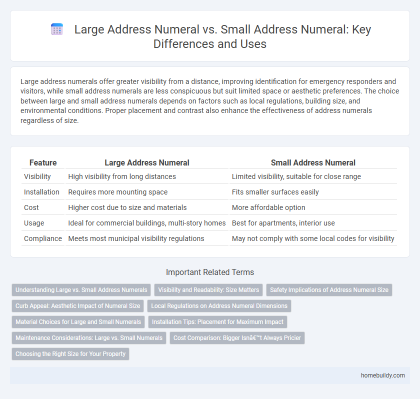 Large Address Numeral vs. Small Address Numeral: Key Differences and Uses