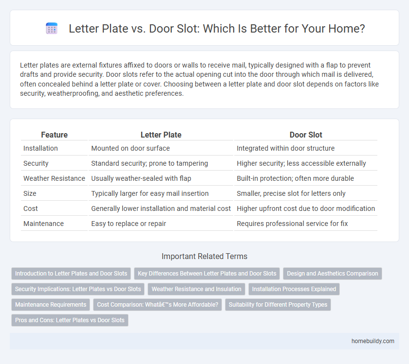 Letter Plate vs. Door Slot: Which Is Better for Your Home?