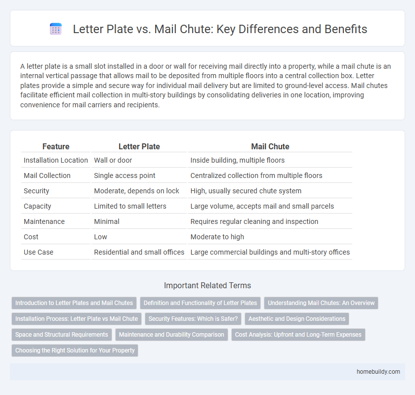Letter Plate vs. Mail Chute: Key Differences and Benefits