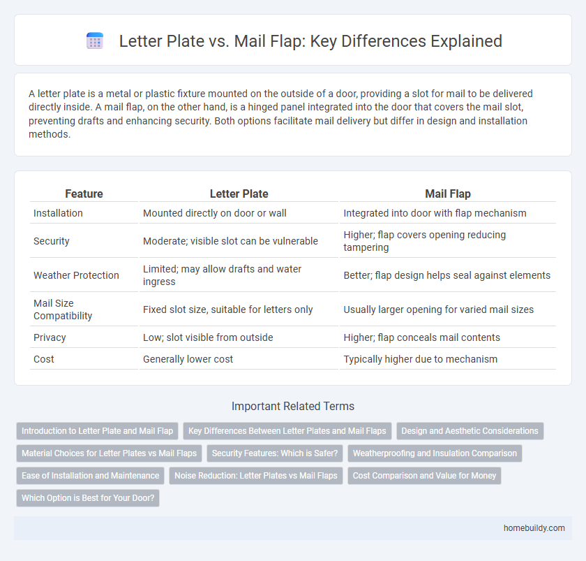 Letter Plate vs. Mail Flap: Key Differences Explained