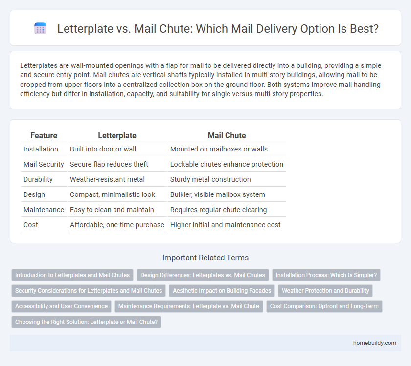 Letterplate vs. Mail Chute: Which Mail Delivery Option Is Best?