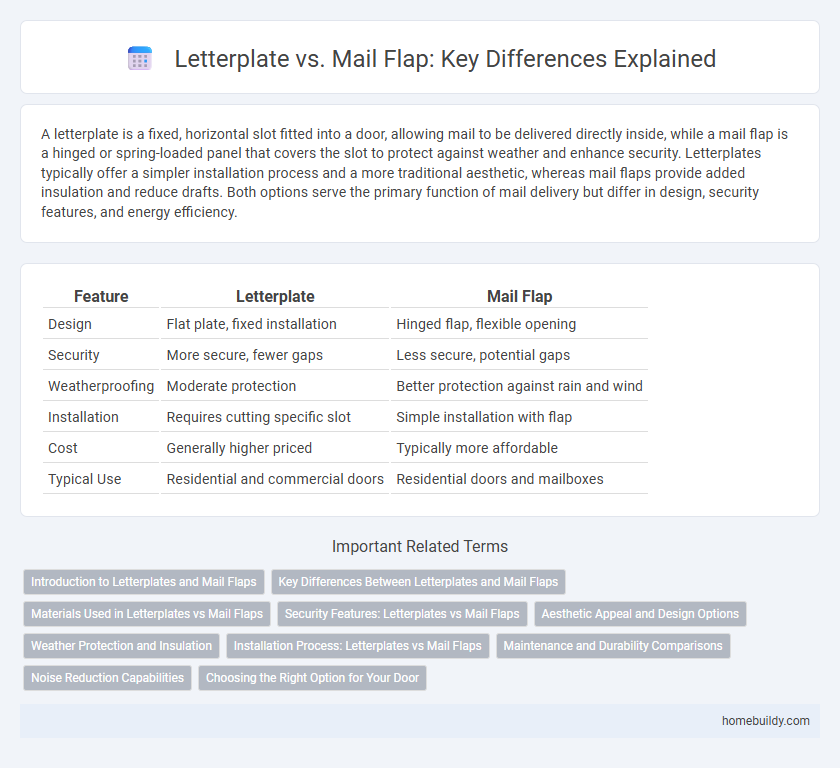 Letterplate vs. Mail Flap: Key Differences Explained