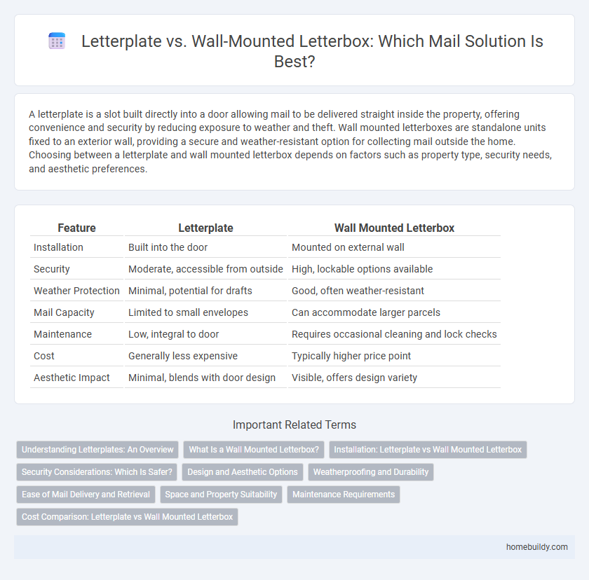 Letterplate vs. Wall-Mounted Letterbox: Which Mail Solution Is Best?