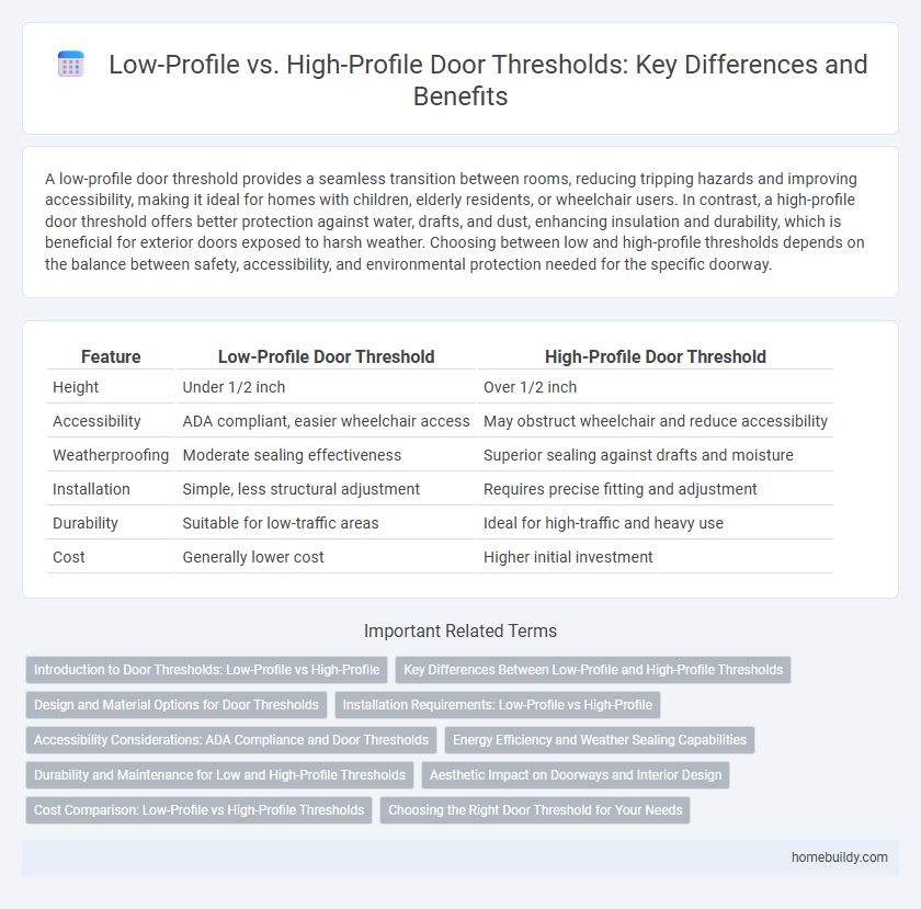 Low-Profile vs. High-Profile Door Thresholds: Key Differences and Benefits