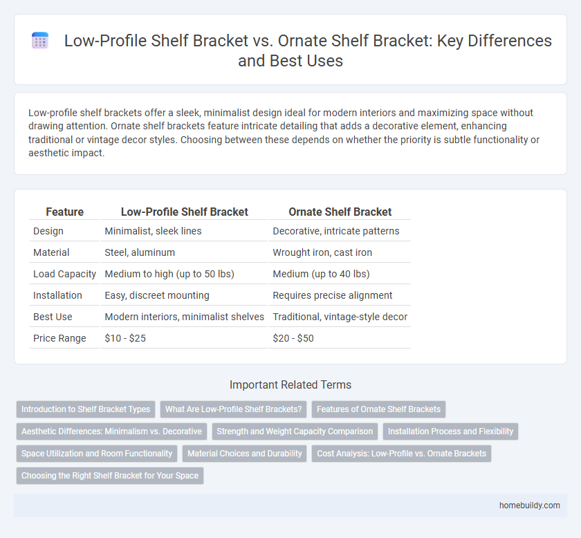 Low-Profile Shelf Bracket vs. Ornate Shelf Bracket: Key Differences and Best Uses