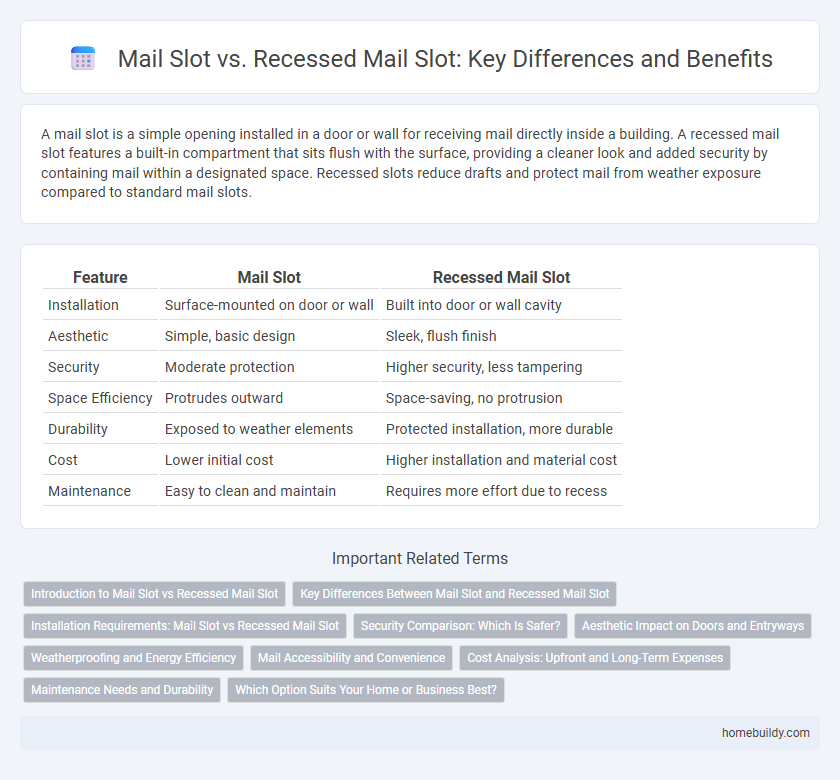 Mail Slot vs. Recessed Mail Slot: Key Differences and Benefits