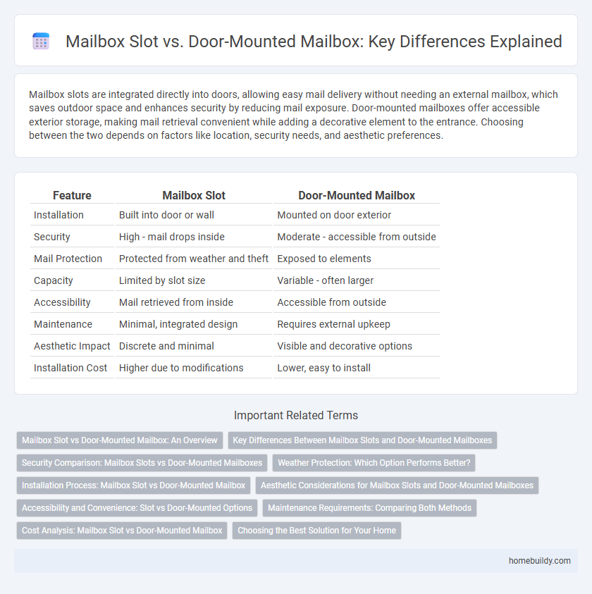 Mailbox Slot vs. Door-Mounted Mailbox: Key Differences Explained