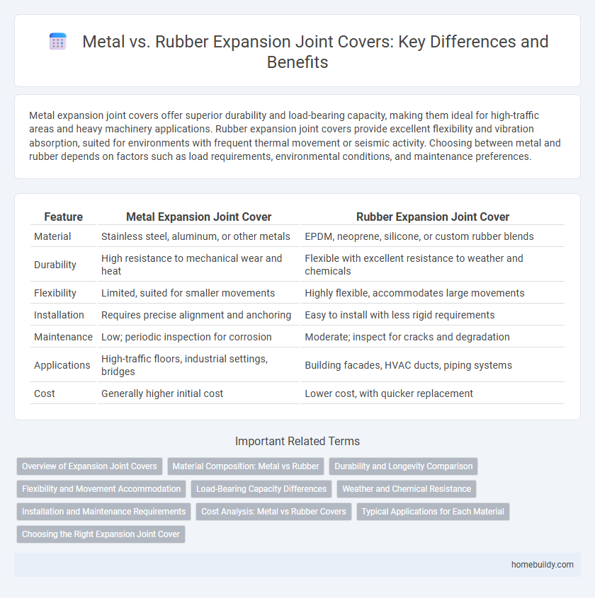 Metal vs. Rubber Expansion Joint Covers: Key Differences and Benefits