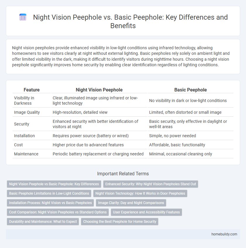 Night Vision Peephole vs. Basic Peephole: Key Differences and Benefits