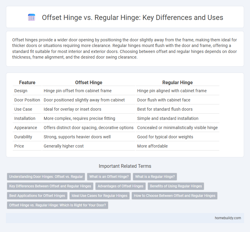 Offset Hinge vs. Regular Hinge: Key Differences and Uses