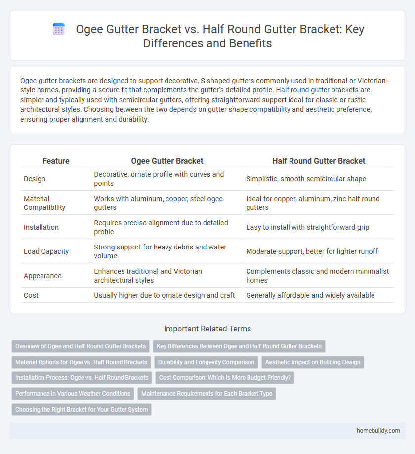 Ogee Gutter Bracket vs. Half Round Gutter Bracket: Key Differences and Benefits
