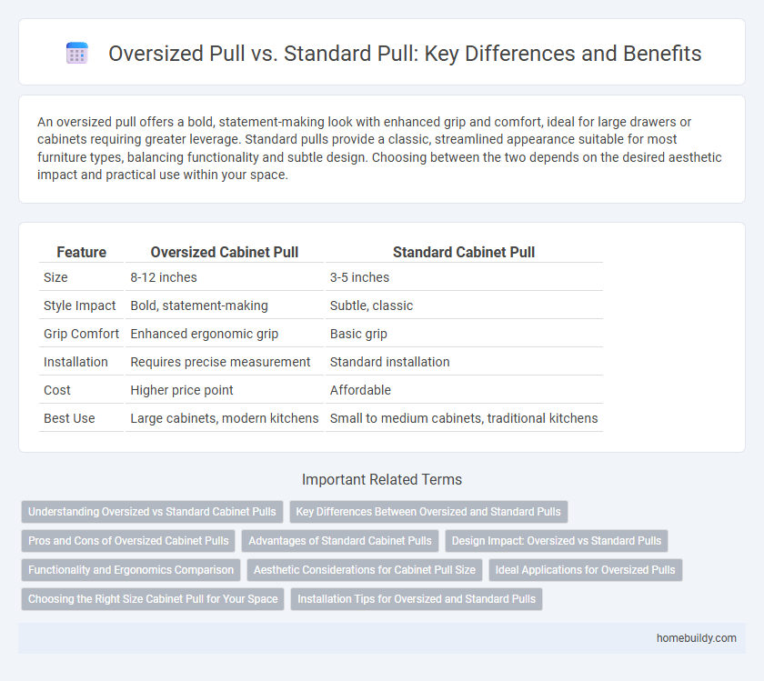 Oversized Pull vs. Standard Pull: Key Differences and Benefits