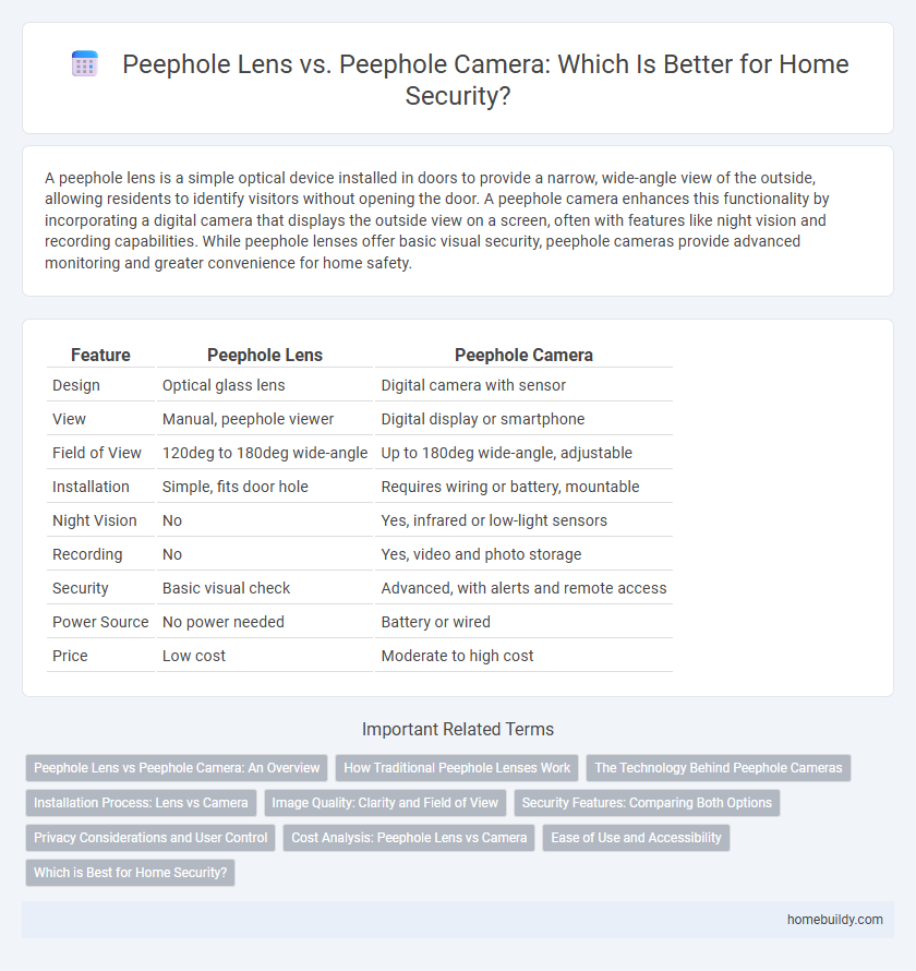 Peephole Lens vs. Peephole Camera: Which Is Better for Home Security?