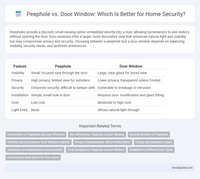 Peephole vs. Door Window: Which Is Better for Home Security?