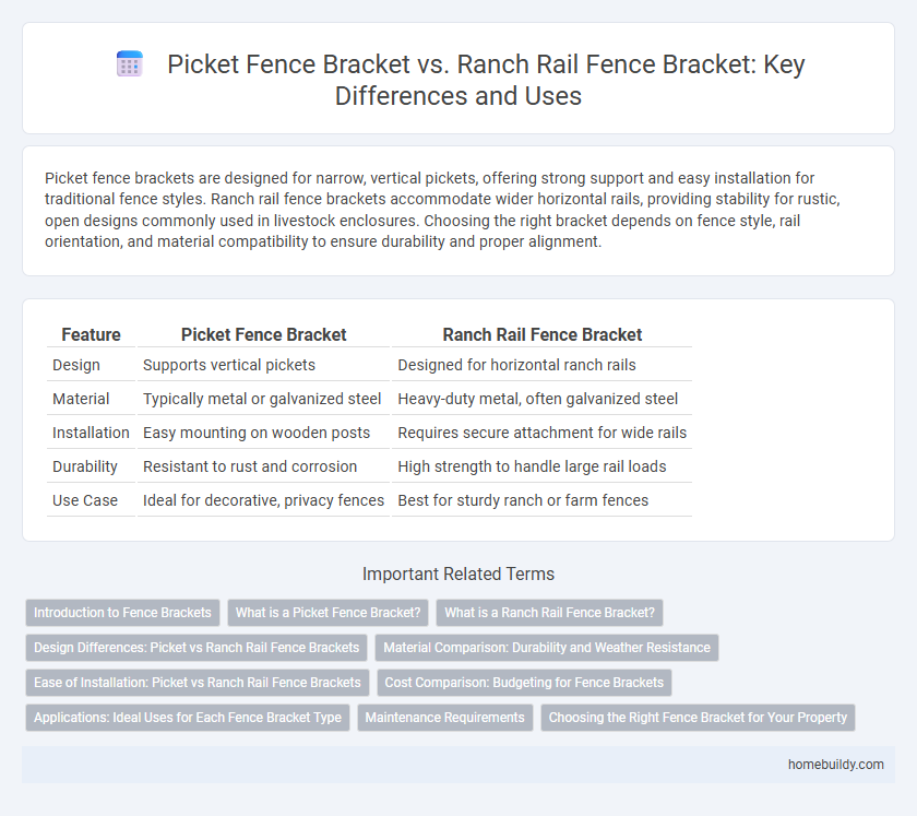 Picket Fence Bracket vs. Ranch Rail Fence Bracket: Key Differences and Uses