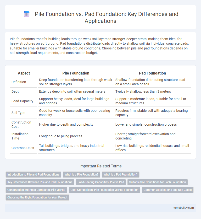 Pile Foundation vs. Pad Foundation: Key Differences and Applications
