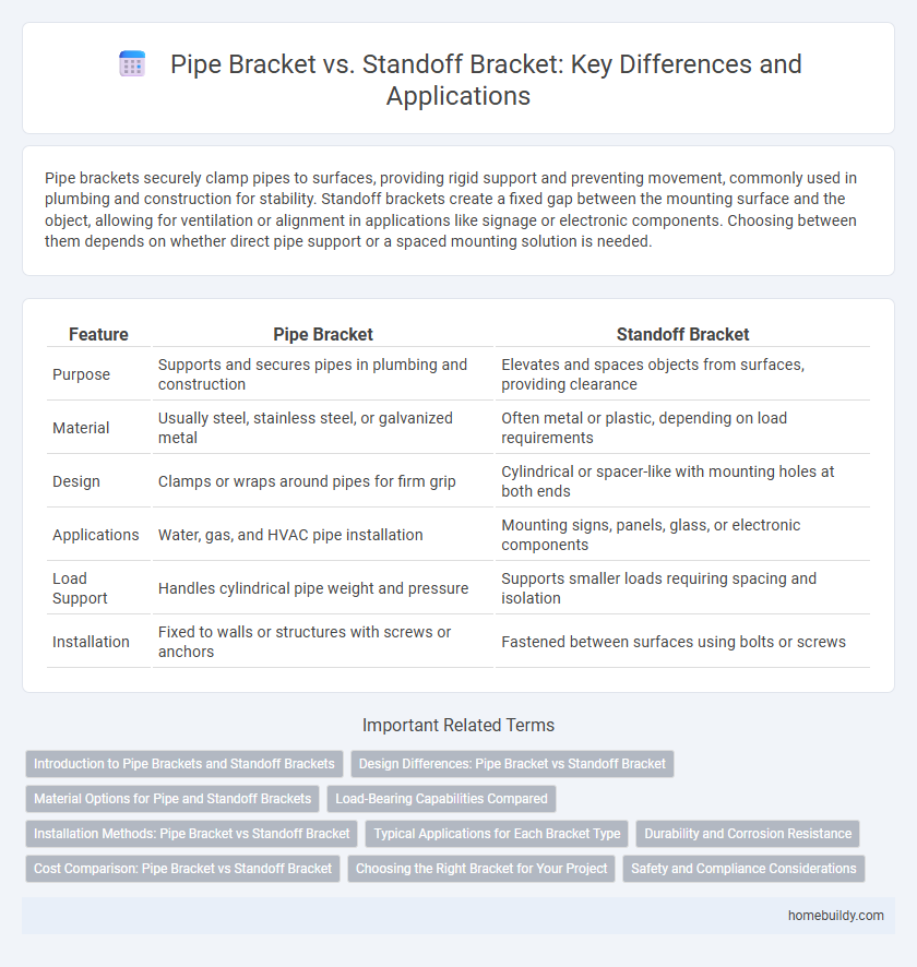 Pipe Bracket vs. Standoff Bracket: Key Differences and Applications
