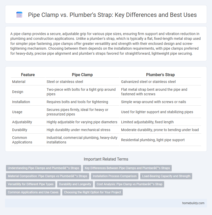 Pipe Clamp vs. Plumber's Strap: Key Differences and Best Uses